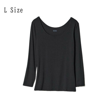 【日本直送】UNIQLO 女款 HEATTECH U領八分袖發熱衣 2件組｜日和優選