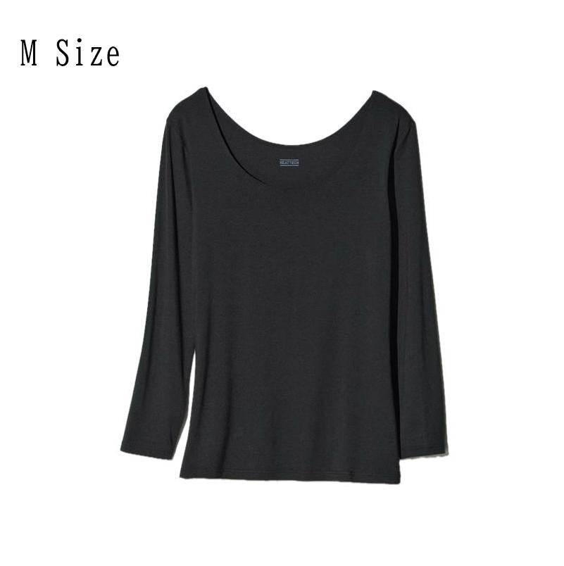 【日本直送】UNIQLO 女款 HEATTECH U領八分袖發熱衣 2件組｜日和優選