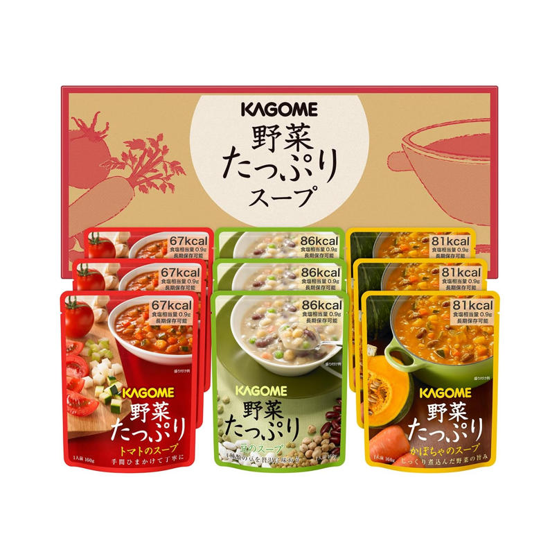 Kagome 防災食品 蔬菜湯 野菜食物包 5.5 年保存 緊急備用糧 非常食
