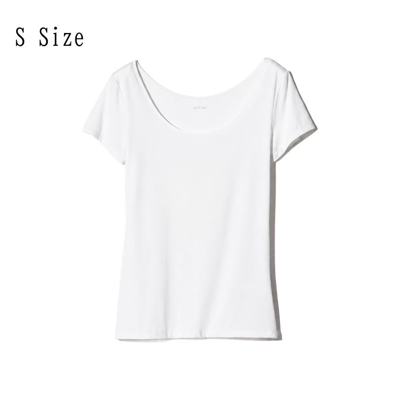 【日本直送】女款 AIRism U領短袖內搭T恤 2件組｜UNIQLO 491757｜日和優選