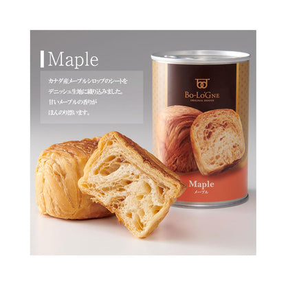 Bo-Lo'GNE 京都祇園 防災食品 罐頭麵包 5.5 年保存 非常食 1 箱 12 罐（3 種口味）