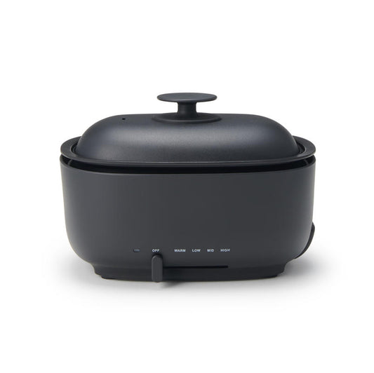 MUJI 無印良品 MJ-HPFK2 多功能電火鍋 深型設計 黑色質感廚電 | 日本直送