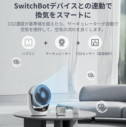 SwitchBot 溫濕度計 Pro｜智慧 CO2 二氧化碳監測儀：大螢幕顯示・健康辦公環境預警