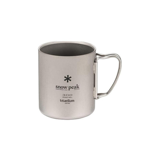 Snow Peak 鈦杯 300ml（雙層）｜日本製 Titanium Mug｜露營保溫咖啡杯