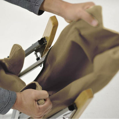 Snow Peak 露營椅 Low Chair 30 LV-091BR（棕色）｜日本製 折疊露營椅