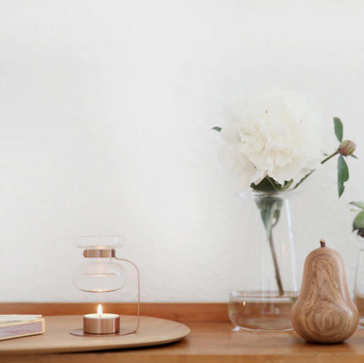 KINTO 日系極簡香氛精油暖燈 20322 黑色款｜精油燈｜蠟燭加熱式香氛爐｜送禮推薦