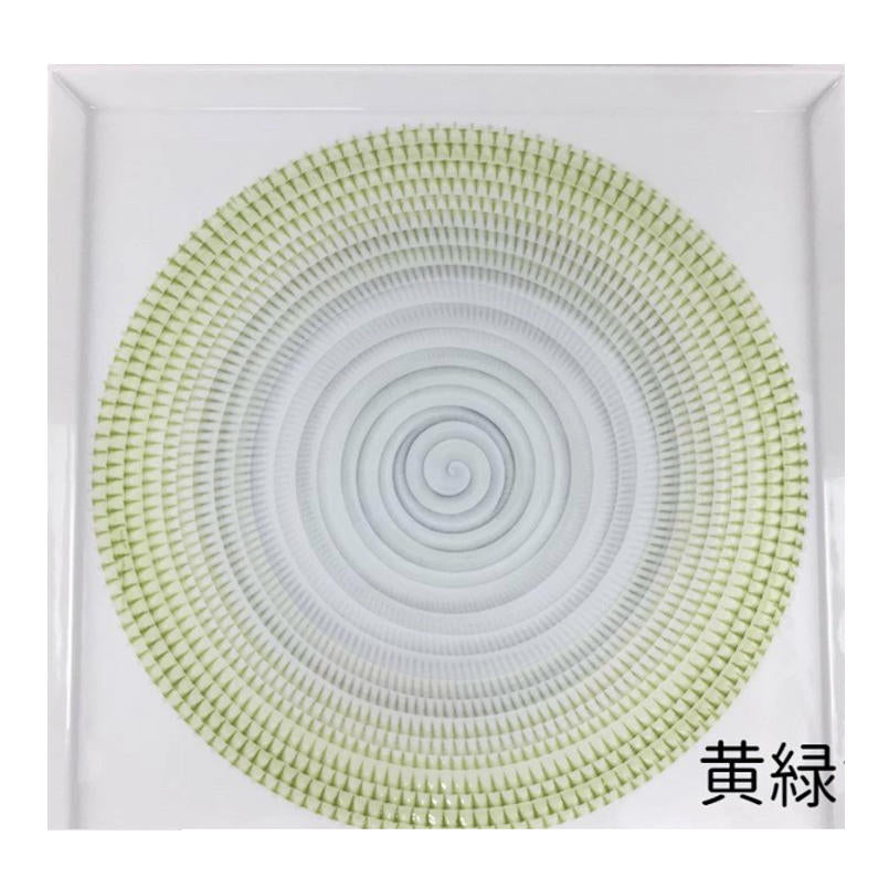 波佐見燒 21cm 主餐皿 黃綠色