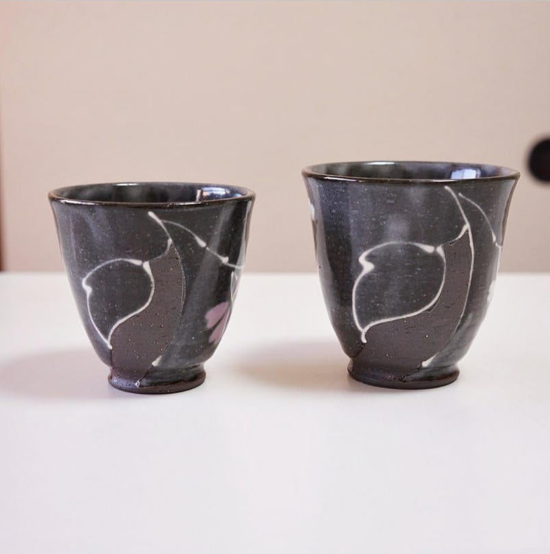 日本有田燒 櫻花對杯禮盒｜東原窯日式陶瓷茶杯｜木盒伴手禮