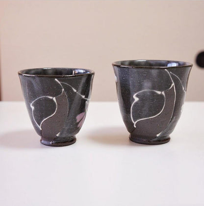 日本有田燒 櫻花對杯禮盒｜東原窯日式陶瓷茶杯｜木盒伴手禮