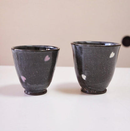 日本有田燒 櫻花對杯禮盒｜東原窯日式陶瓷茶杯｜木盒伴手禮