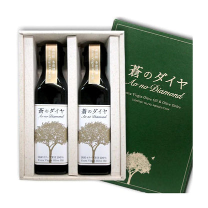 蒼之鑽 AONO DIA 日本國產橄欖油禮盒｜100%特級初榨橄欖油 Extra Virgin Olive Oil 90g×2