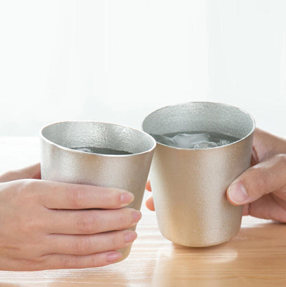 【日本直送】能作 NOUSAKU NAJIMI 錫製杯 (約 390ml/100%純錫/合手設計) | 日本法人直營 完稅