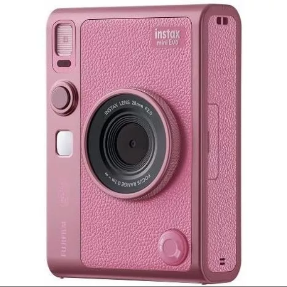 Fujifilm instax mini Evo 粉色相機 側面外觀展示