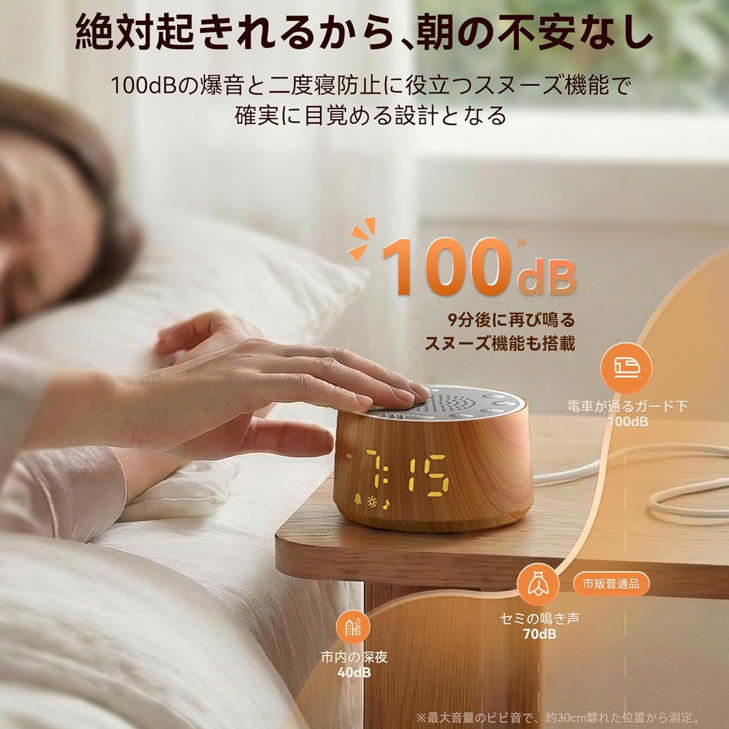 白噪音機 多種自然音效與睡眠模式功能展示