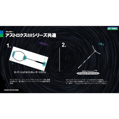 【日本直送】YONEX ASTROX 88D PRO 3AX88D-P 羽球拍 4U6｜日本製高階進攻型球拍｜日和優選