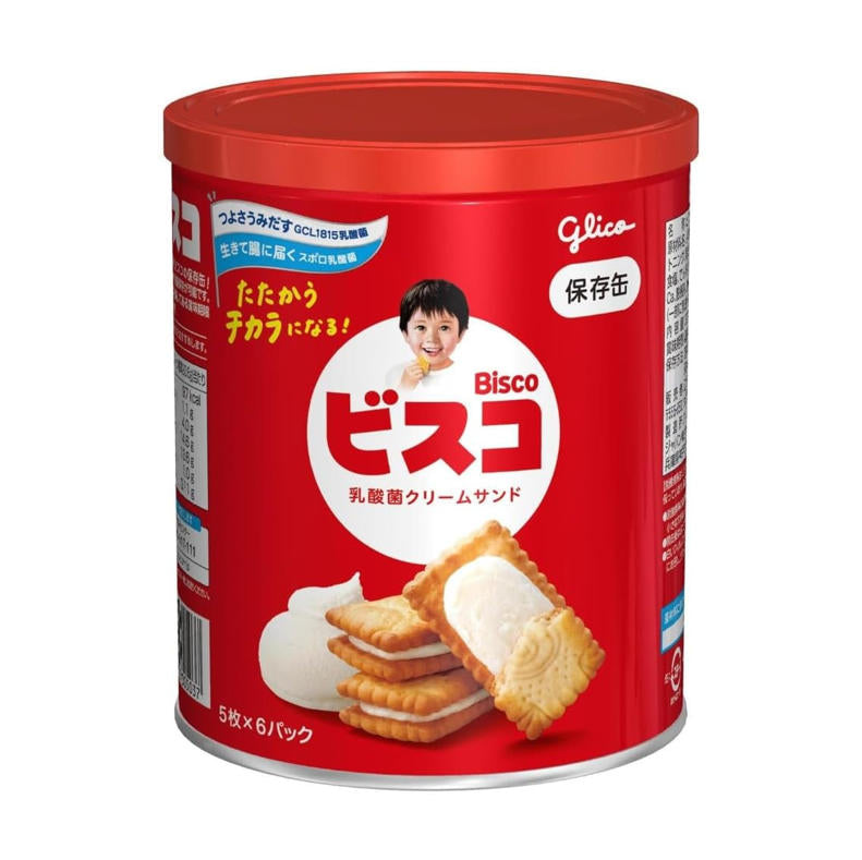Glico 固力果 Bisco 必思可 防災餅乾30入 日本防災食品 5年長期保存 日本製