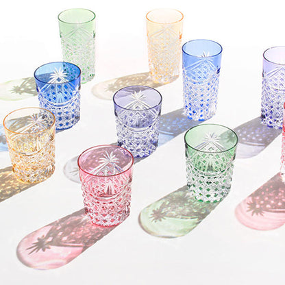 KAGAMI 日本製江戶切子威士忌杯 各種顏色