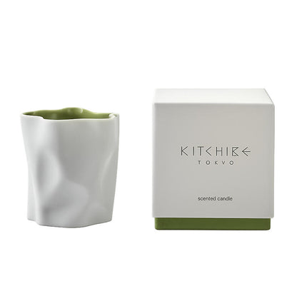 KITCHIBE Crinkle Candle 日本香氛蠟燭 抹茶款 瀨戶白瓷 180g