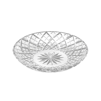 KAGAMI江戶切子矢來重紋透明水晶玻璃小盤13.5cm M565-1564