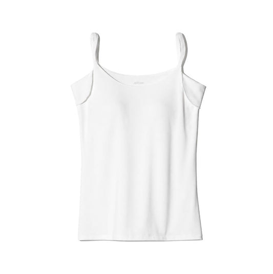 UNIQLO 女裝 AIRism 細肩帶背心白色