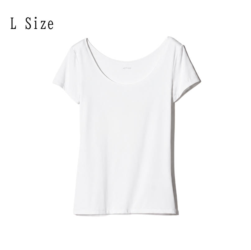 【日本直送】女款 AIRism U領短袖內搭T恤 2件組｜UNIQLO 491757｜日和優選