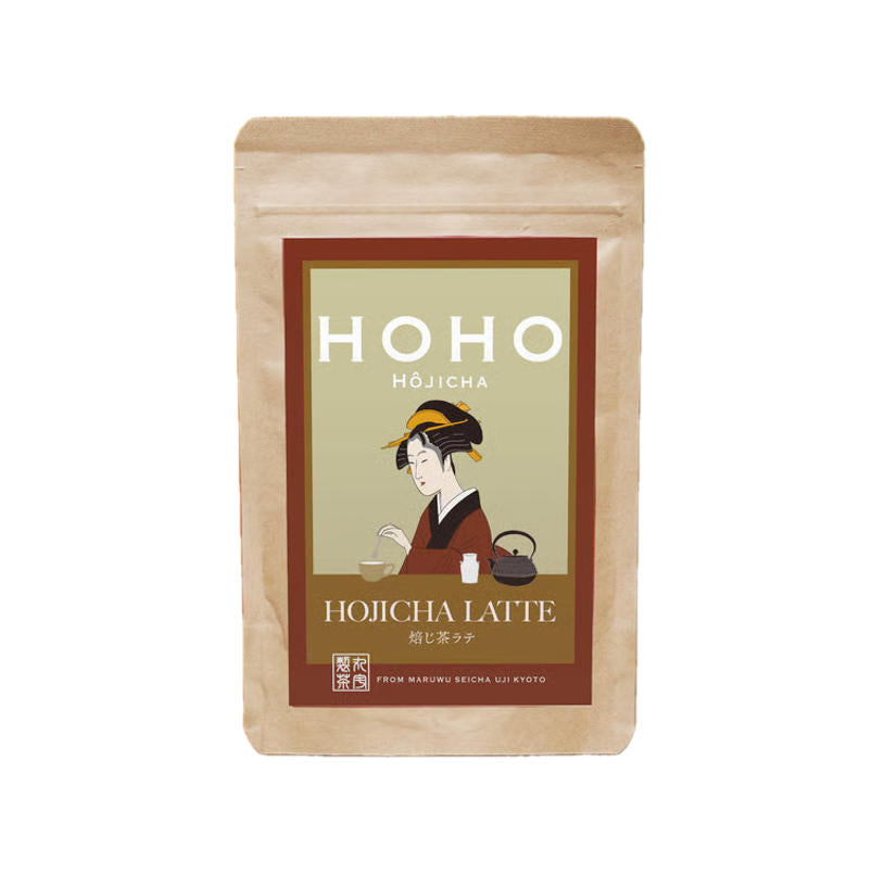 HOHO HOJICHA 焙茶拿鐵粉100g袋裝正面商品照