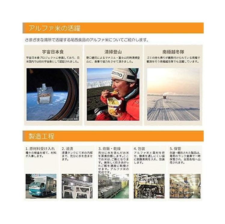 Onisi 尾西食品 防災食品 飯糰 4 種口味 ×2 共 8 袋 5 年保存 避難・露營・防災備糧