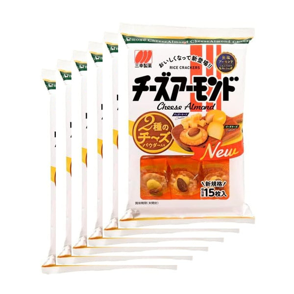 【三幸製菓】杏仁起士米果 原味 15枚入 × 6包