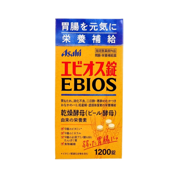 【Asahi】朝日 EBIOS 愛表斯錠 啤酒酵母 胃腸藥 指定醫藥部外品