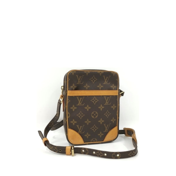 LV 二手正品 中古老花單層相機包 Louis Vuitton Danube Shoulder Bag（Used AB）