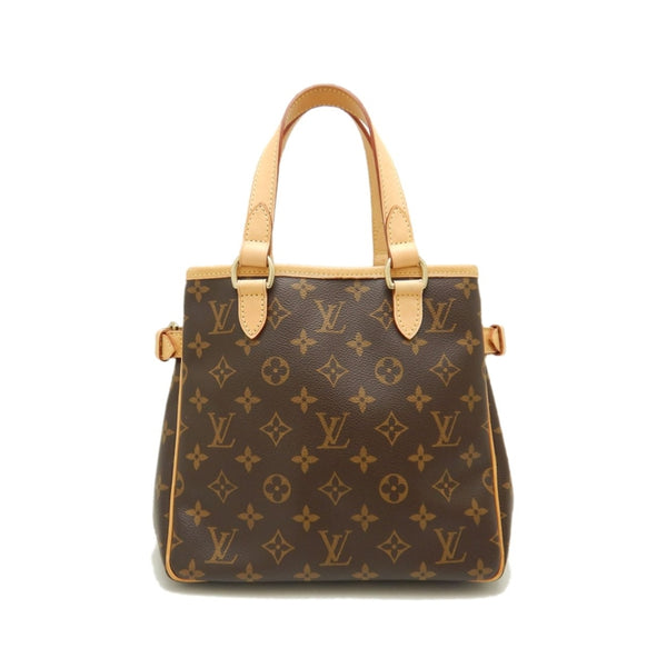 LV 二手正品 中古老花雙耳小托特 Louis Vuitton Batignolles（Used AB）