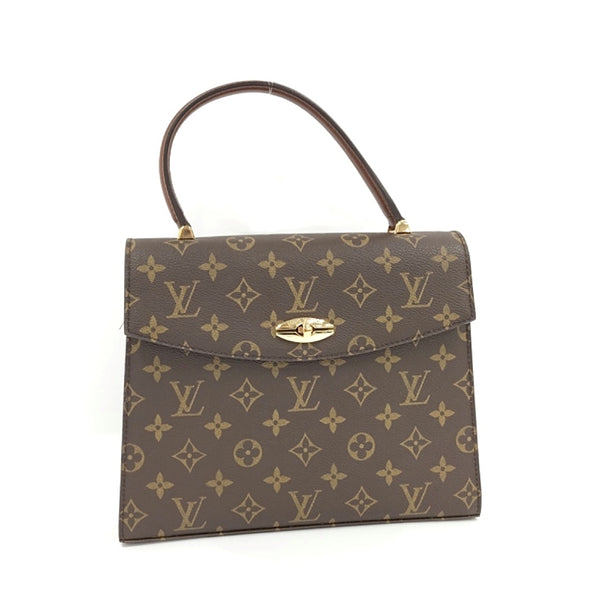 LV  二手正品 中古老花 kelly手提包 Louis Vuitton Monogram Marzere Handbag（Used AB）