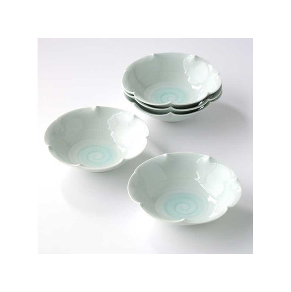 橘吉 たち吉 美濃焼 うず潮 漩渦 小碟 5入 Tachikichi Whirlpools Small Plate Set Mino Ware