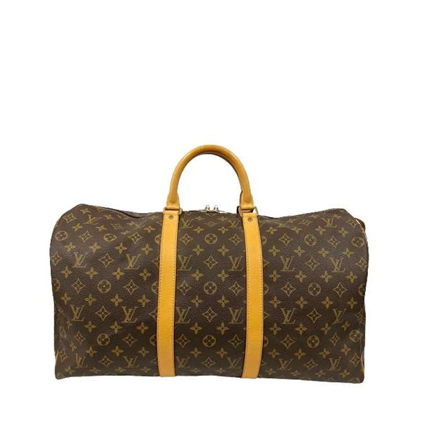 LV 二手正品 中古老花旅行袋50 Louis Vuitton Keepall 50 Boston Bag（Used AB）