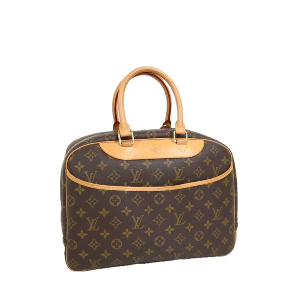 LV 二手正品 中古老花珍妮手提包 Louis Vuitton Monogram Trouville Handbag（Used AB）