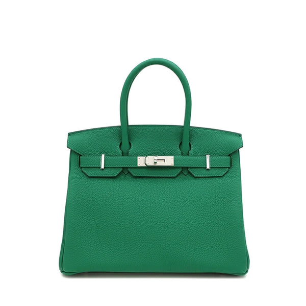 愛馬仕 二手正品 中古鉑金包30 絲絨綠 HERMES Birkin30 Vert Vertigo（Almost new）