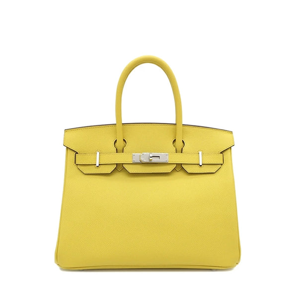 愛馬仕 二手正品 中古鉑金包30 那不勒斯黃 HERMES Birkin30 Jaune De Naples（Almost new）