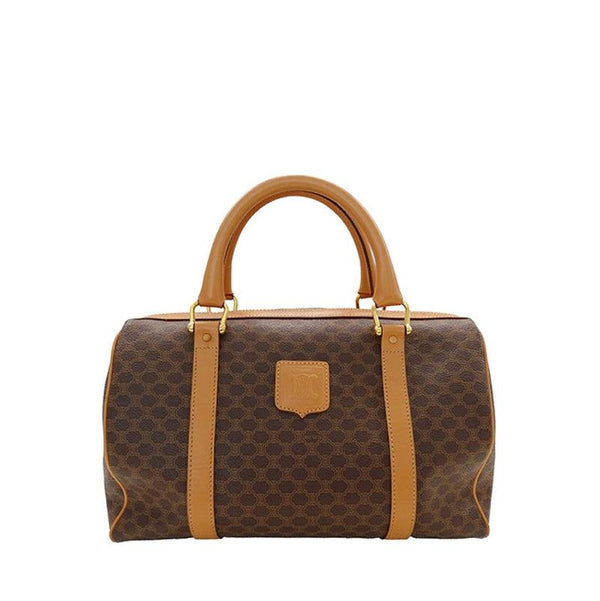 Celine 二手正品 中古老花波士頓包30  Macadam Boston Bag 30（Used AB）