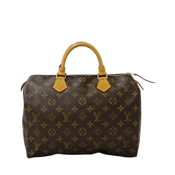 LV 二手正品 中古老花枕頭包 Louis Vuitton Speedy 30（Used B）