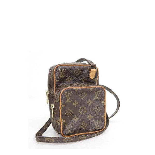 LV 二手正品 中古老花mini相機包 Louis Vuitton Mini Amazone Shoulder Bag（Used B）