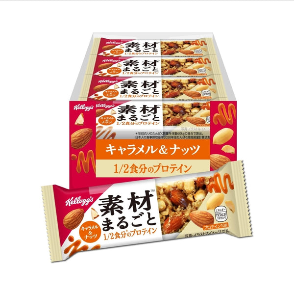 【Kellogg's】Super Rich Protein Bar Caramel Nut Flavor 12-piece Pack