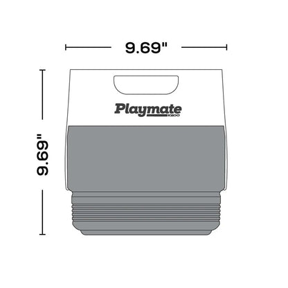 IGLOO PLAYMATE MINI 3L 保冷箱尺寸規格示意圖