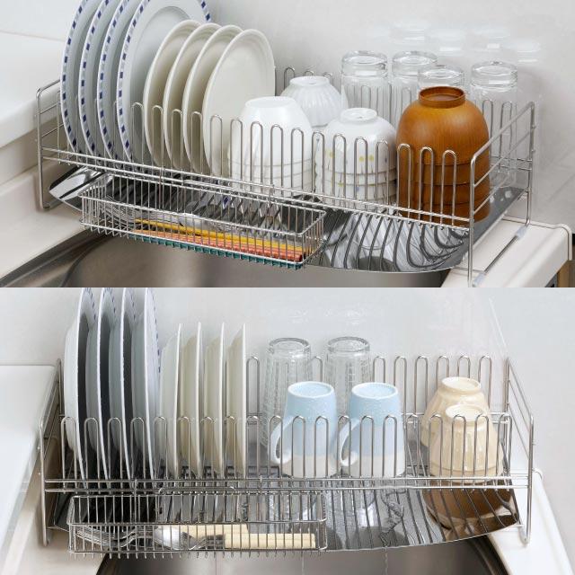 下村企販 日本燕三條 不鏽鋼自動瀝水籃 加長加寬版 (40432) | 日本法人直營 完稅直送