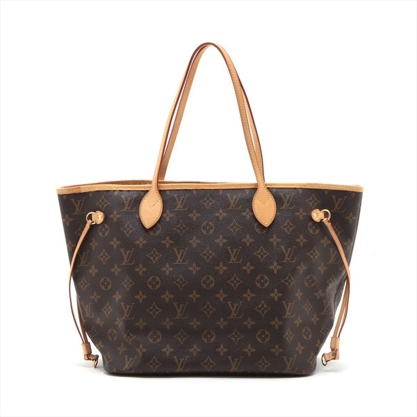 LV second-hand authentic medium and old flower shopping bag Louis Vuitton Neverfull MM (Used B)