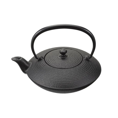 OIGEN南部鐵器平形糸目0.4L黑色鐵急須E-159 側面細節